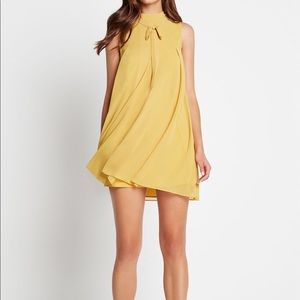 BCBGeneration High-Neck Pleated Dress